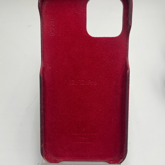 Louis Vuitton Red and Brown Monogram Phone Case - Picture 3 of 7